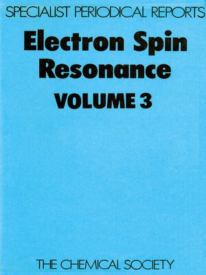 cover image of Electron Spin Resonance